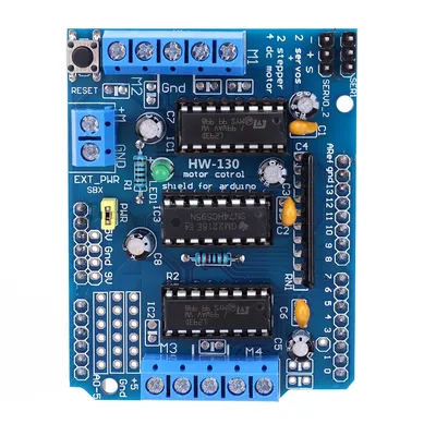 L293D DC Motor Drive Shield Stepper 4.5-36V 4CH Motor Driver Shield Module for Arduino Raspberry Pi