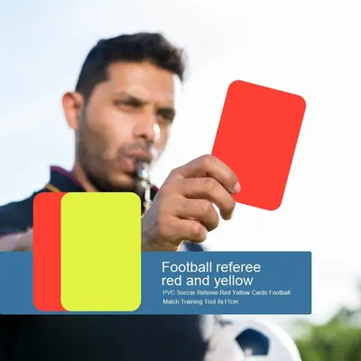 2-100pcs Red Yellow Card Multi-function 3.2x4.3Inch Soccer Referee Red Cards for Football Match