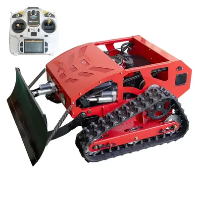 USA STOCK Gasoline Mower Remote Control With Snow Shovel Plower Grass Cutter MS550SN for Wasteland Garden Agriculture