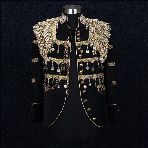 königlich Mantel Maskerade Zirkusjacke Prinz Aristokrat Retro Vintage Rokoko Erwachsene Herren Karneval Maskerade Veranstaltung / Fest Verkleiden Image