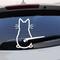 süßes Kätzchen Katze Auto Scheibenwischer Kunst Aufkleber Dekor schöne Tier Katze Wandbild Kunst Aufkleber für Auto Heckscheibenwischer