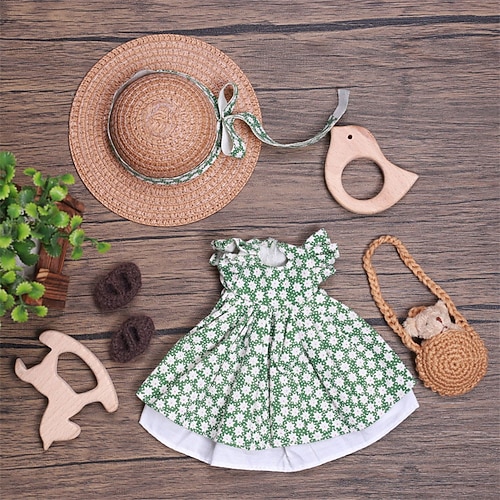 handgemachtes Waldorf Puppenkleiderset für 12 Zoll Puppe handgemachte Muppet Puppe für Weihnachtsgeschenke Image