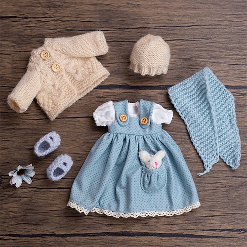 handgemachtes Waldorf Puppenkleiderset für 12 Zoll Puppe handgemachte Muppet Puppe für Weihnachtsgeschenke