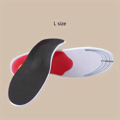 TEMU 1 Pair Eva Arch Support Insoles, High Elasticity Shock-absorbing Sports Inserts, Design For Men And Women, Image