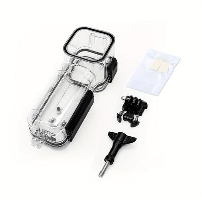 TEMU For 3 Puluz 45m Underwater Waterproof Housing Diving Case (transparent)