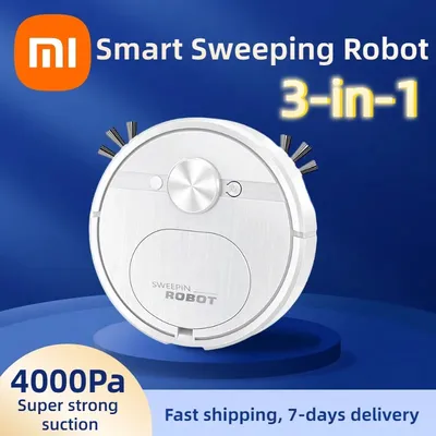 Xiaomi Smart Sweeping Robot Vacuum Cleaner 3 in 1 Robot Vacuum Cleaner 4000 Pa Suction Power Great