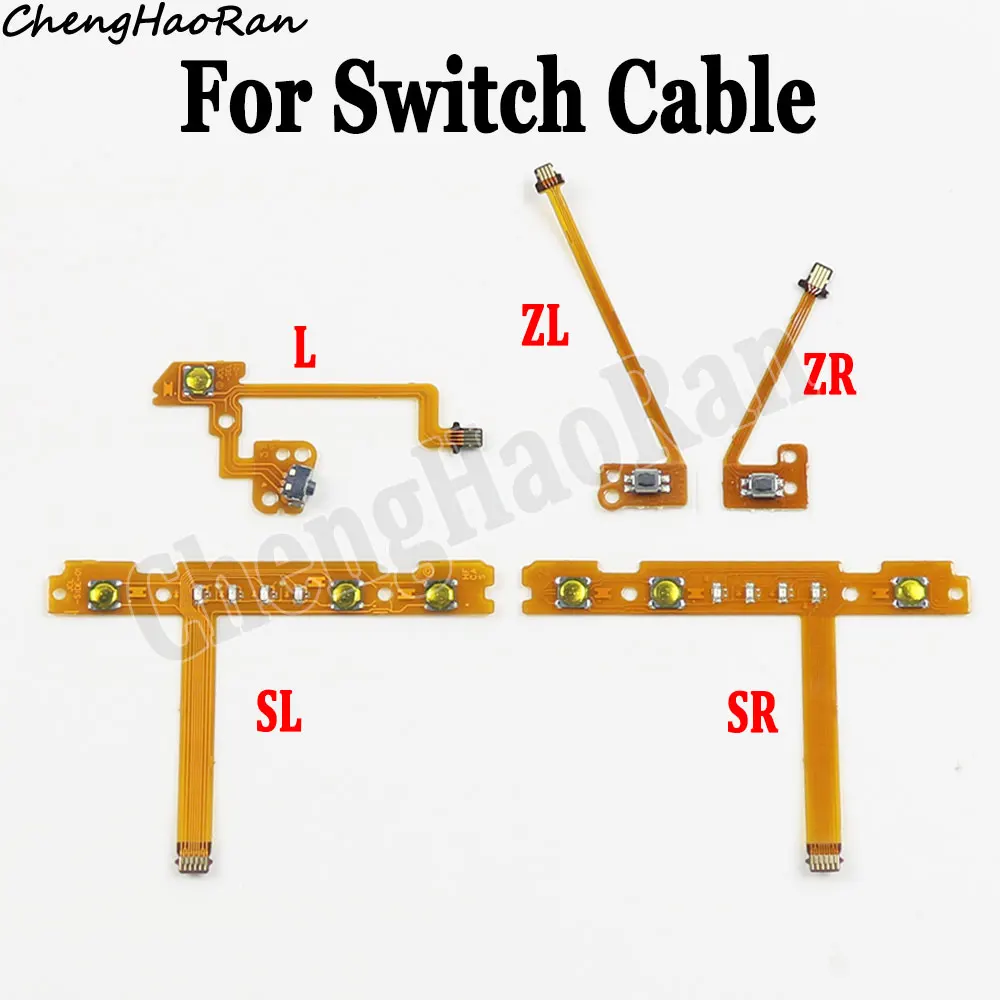1Pc Links Rechts JoyCon Ersatz ZL ZR L SL SR Auf Off Lautstärke Taste Schlüssel Band Flex Kabel Für nintend Schalter JoyCon Controller Image