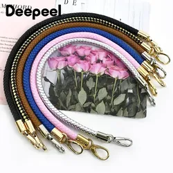 Deepeel 30-60 cm métal PU cuir corde ronde sac sangle sacs à main poignée bagages sacs argent boucle épaule ceinture artisanat accessoires
