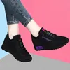 Damenschuhe 2022, interne Erhöhung, Freizeitschuhe, Damen, Damen, Plattform, Komfortschuhe, Fly Weave, atmungsaktive Schuhe
