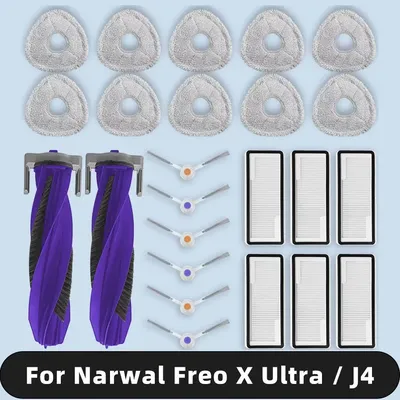 Kompatibel für Narwal Freo X Ultra / Narwal J4 ersatzteile hauptseite bürste hepa filter mop pad Image