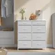 Comò per vestiti Armadietto in legno con cassetti portaoggetti in tessuto Armadio Cassettiera Mobile TV per corridoio Camera da letto Soggiorno