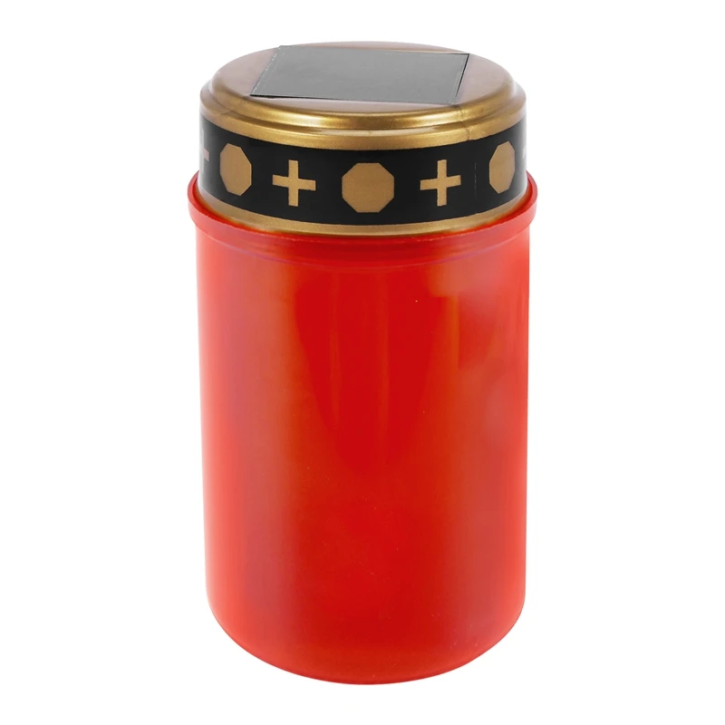 Candela Grave per luci solari della tomba del cimitero con illuminazione a LED Grave Light vari vento