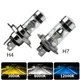 2 pezzi 100W H4 H7 LED super luminoso per auto marcia diurna guida fendinebbia lampada bianca 6000K faro automatico lampadine a fascio alto e basso