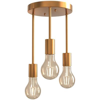 Deckenleuchte E27 led 3 flammige Vintage Deckenlampe Für Esszimmer Küche Wohnzimmer Bar Restaurant Image
