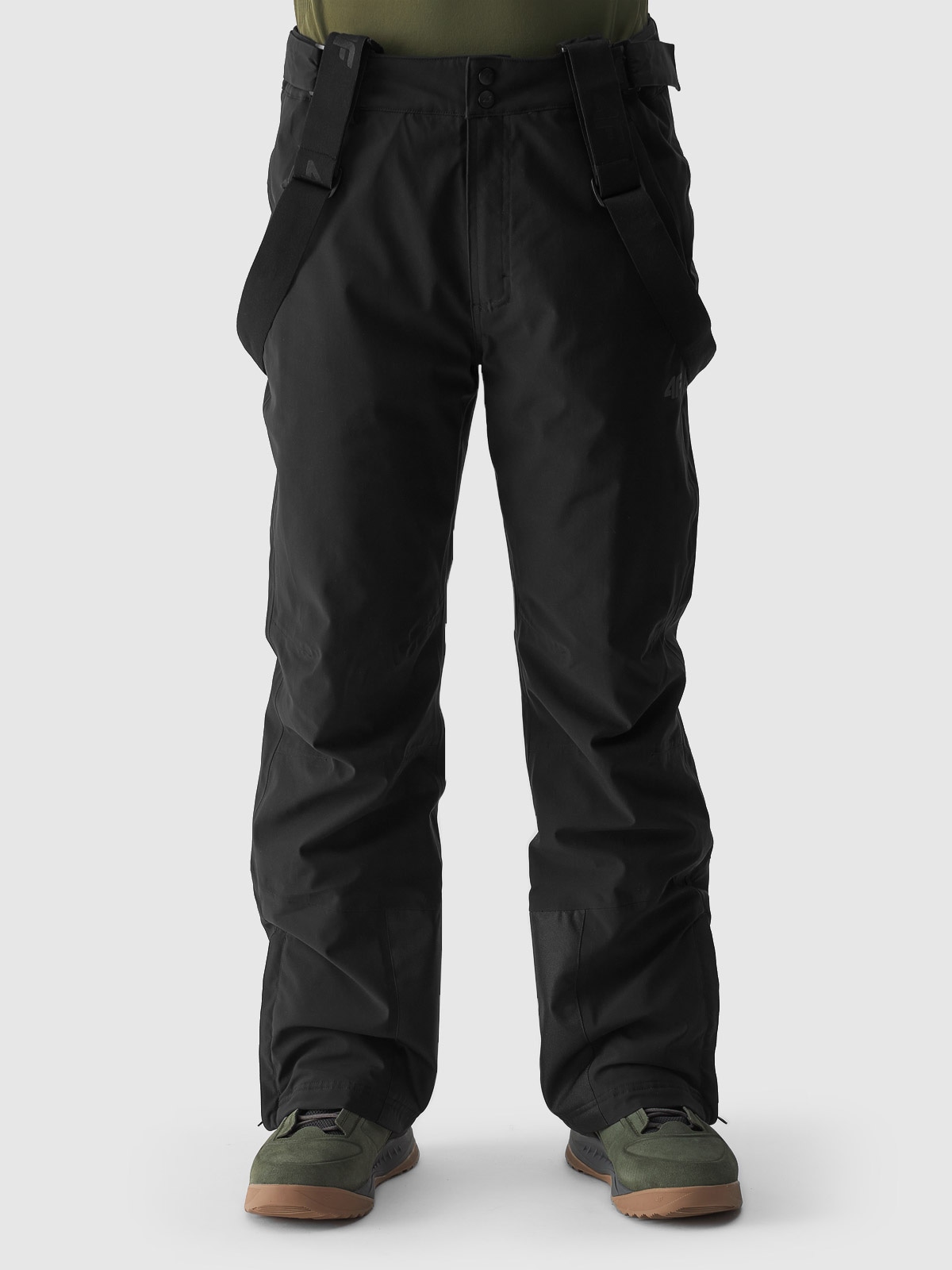 Skihose 4F "TROUSERS FNK", Herren, Gr. L, N-Gr, schwarz, Web, Obermaterial: 100% Polyester. Futter: 100% Polyester. Wattierung: 100% Polyester, unifarben, Sportlich, Hosen Image