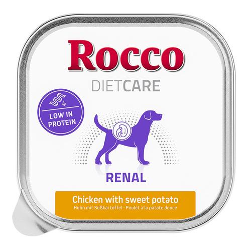 10x15g Renal poulet, patate douce Diet Care Rocco nourriture humide pour chien