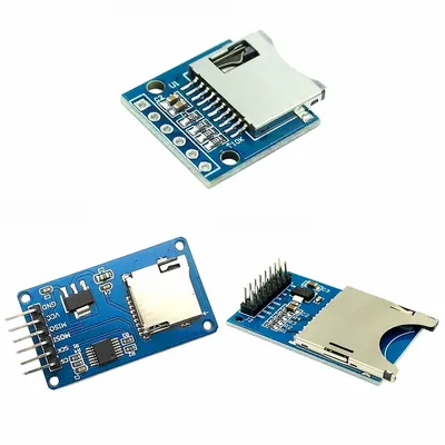 Micro SD Module SPI Storage Expansion Board 5V 3.3V Memory Shield Module 6 Pins Mini TF Card Module