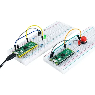 for Raspberry Pi Pico RP2040 Development Board Starter Kit LCD1602 Module PIR Sensor Python