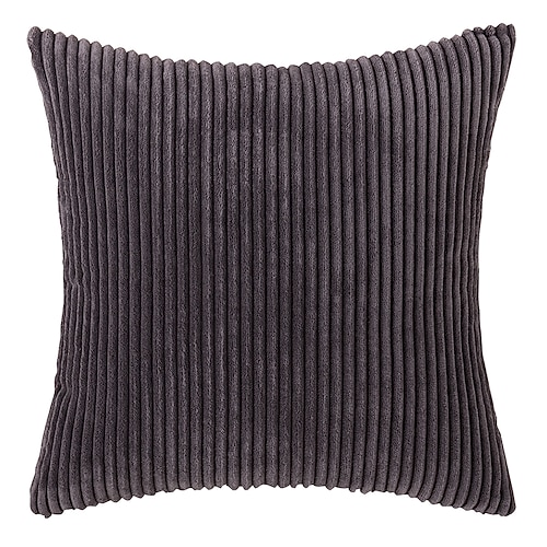 Dekorative Wurfkissen, Cord-Kissen, Kissenbezug, Nachttisch, Sofa, Rückenkissen, Büro, Lendenwirbelsäule, einfarbig, Kissenbezug ohne Kern, Rosa, Blau, Salbeigrün, Lila, Gelb Image