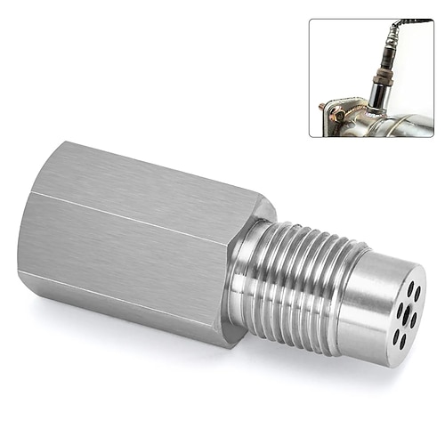 M18x1,5 Sauerstoffsensor-Gewindeadapter Edelstahl Universal Mini Katalysator Emulator Verlängerungsabstandshalter Image
