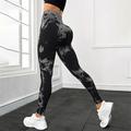 Per donna Pantaloni da yoga Leggings da yoga Vita Alta Yoga Allenamento in Palestra Pilates Collant Tinta a nodi Nero Bianco Giallo Autunno Gli sport Abbigliamento sportivo Elasticizzato Taglia