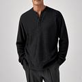 Per uomo Pullover Maglione Maglione lavorato a maglia Maglione polo pullover A coste Maglia Standard Lavorato a maglia Liscio Henley Di tendenza Essenziale Da mare Da tutti i giorni Abbigliamento