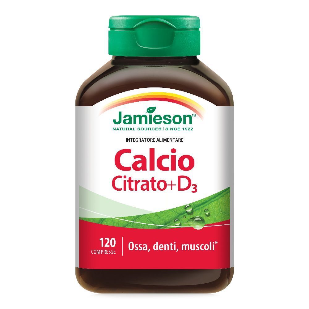 Jamieson Calcio Citrato + Vitamina D3 120 Compresse pz