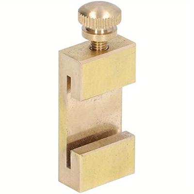 TEMU Brass Ruler Stopper For Fences: Ruler Positioning Limit Block For Woodworking - Iron Construction