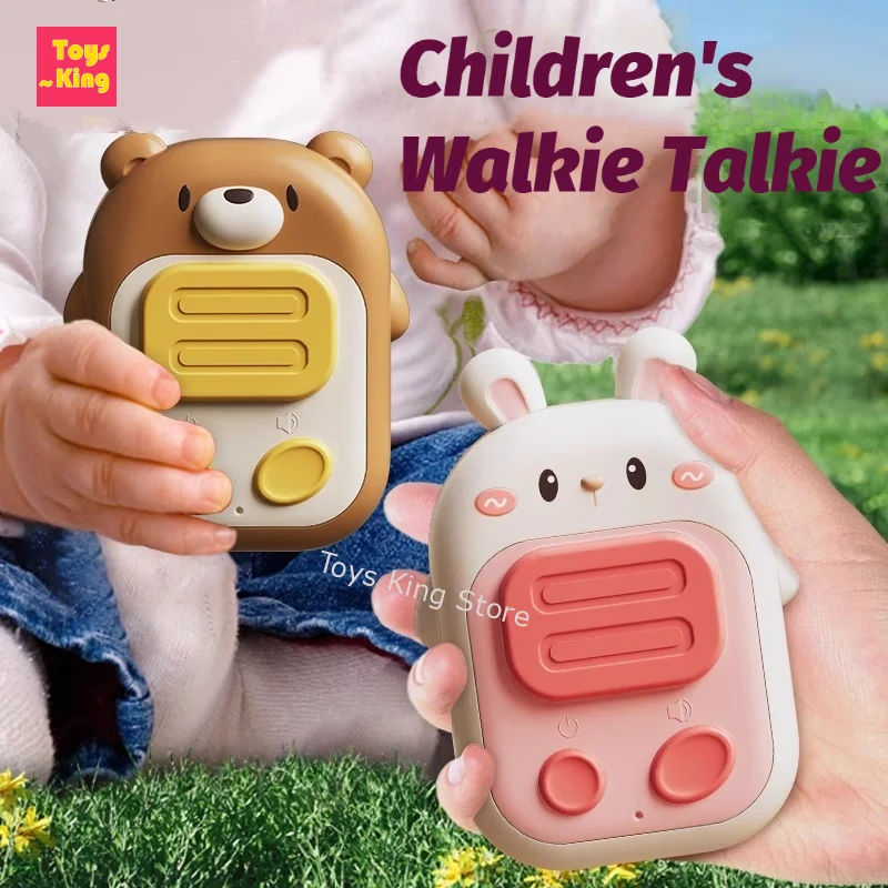 Cartoon kinder Walkie Talkies Spielzeug Hängen Intercom Maschine eltern-kind-Telefon Kommunikation Drahtlose Pager Outdoor Spiel Image