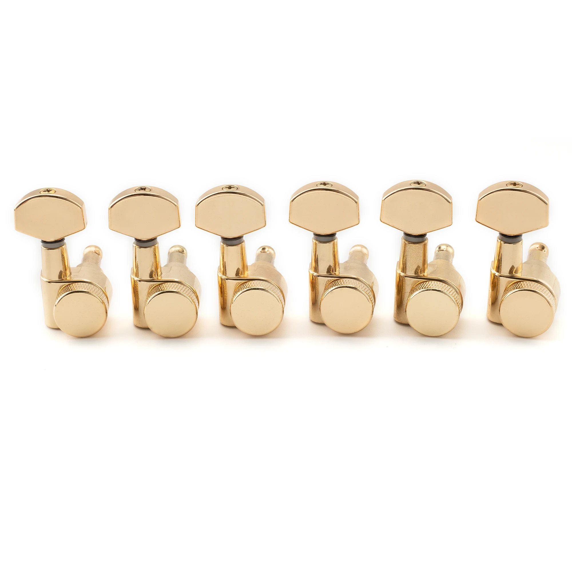 Musiclily Pro 6-in-line 15:1 Ratio 2-Pin Full Sealed Locking Machine Heads Tuners Tuning Pegs Keys für SQ ST Tele Gitarre Image