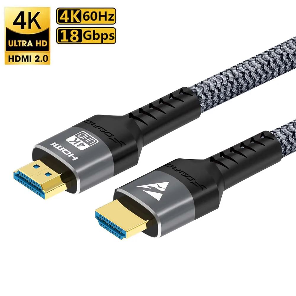 HDMI 2.0-Kabel 4K@120Hz 60Hz Hochgeschwindigkeitsadapter 18 Gbit/s 1 m 2 m 3 m 4K HDMI-Kabel für RTX 3080 eARC HDR10+ Videokabel PC Laptop PS5 Image