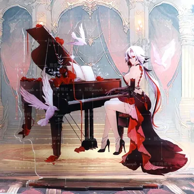 Spiel Genshin Impact Arlec chino die knave Acryl Stand Figur Modell Platte Cosplay Anime Abzeichen Image