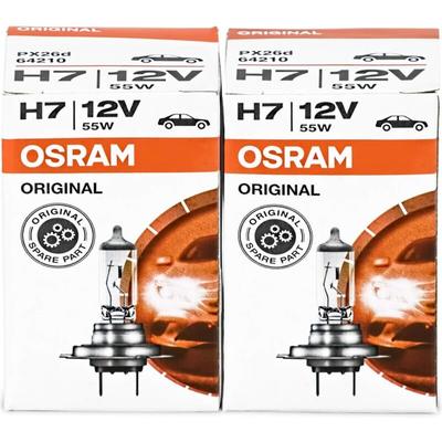 Osram 64210 H7 Original Line 12V 55W PX26d Autolampen Glühlampen (2 Stück) Scheinwerferlampen