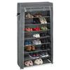 Schuhschrank Stoff, 9 Fächer, 36 Paar Schuhe, abnehmbarer Bezug, Schuhregal, HxBxT 158 x 86 x 30