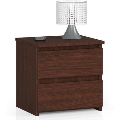 Nachttisch akord CL2 in der Farbe Wenge mit 2 Schubladen B40 x H40 x T35 cm Image