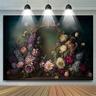 Valentine's Day 1pc Background Cloth Floral Party Decoration Home Background Wedding Wall Decoration Hanging Cloth Studio Photo Photo Background Banner