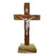 HolyRoses Olive Wood Standing Christian Cross Crucifix Table Altar (10")