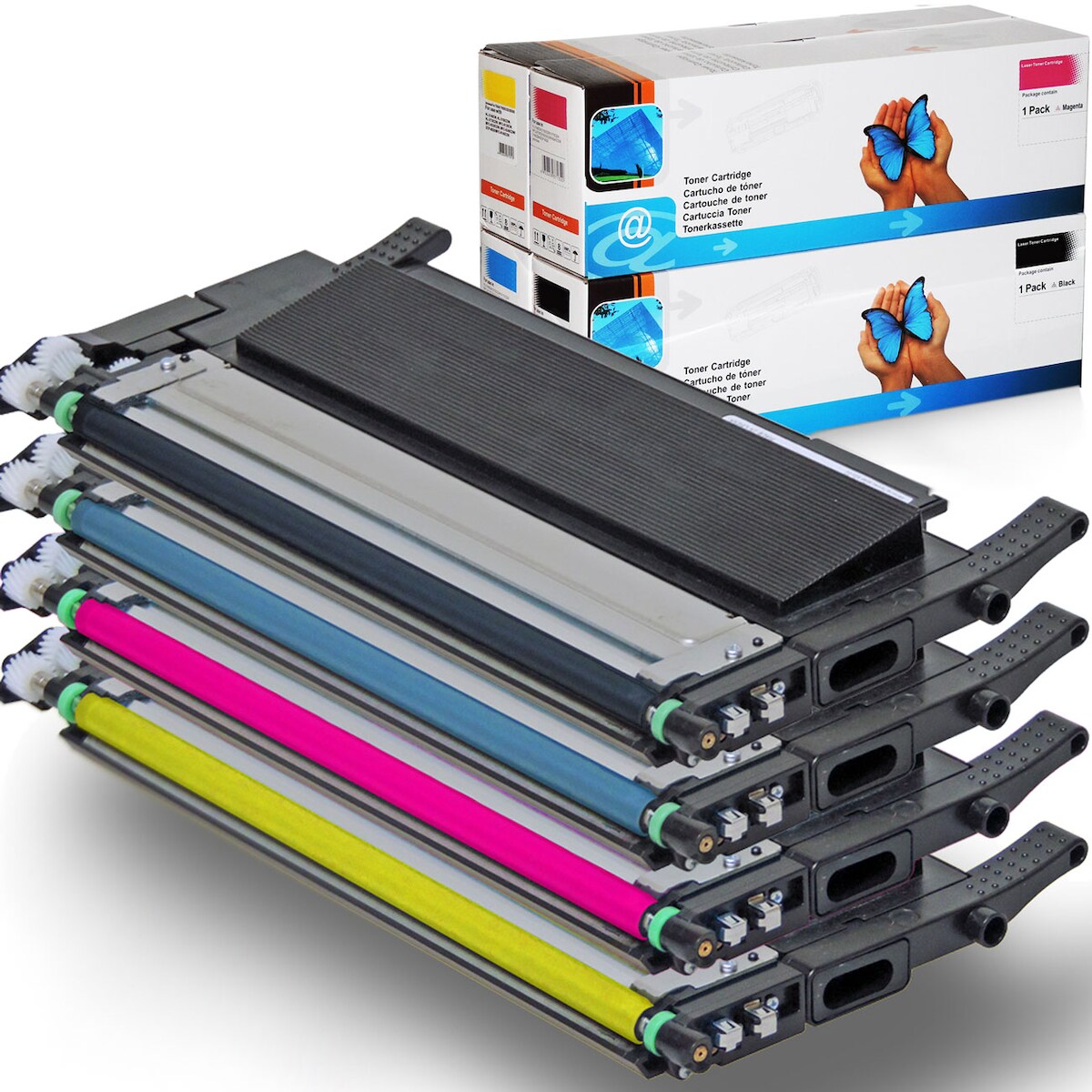 D&C Toner-Set für Samsung CLX-3305FW - 4 Farben CMYK Kompatibel CLT-P406C Image