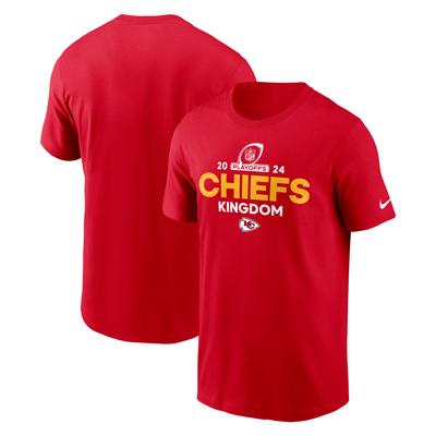 Rotes Nike Kansas City Chiefs 2024 NFL Playoffs T-Shirt für Herren Image