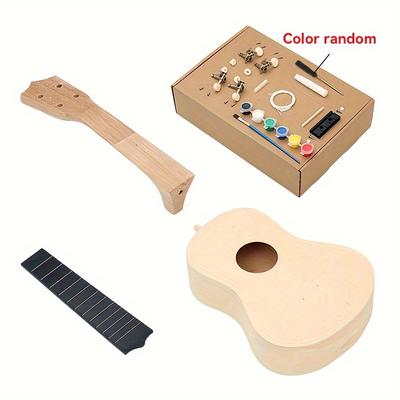 TEMU Diy 21- Basswood Kit - 4-string Instrument For Beginners,