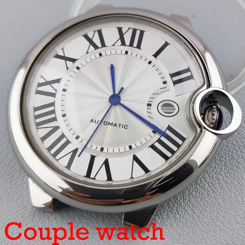 Miyota 8215 CASE 41 mm Paar Uhren-Ballongehäuse Edelstahl Damenuhr Zubehör ST6 Uhrwerksteile Damenuhrengehäuse Image