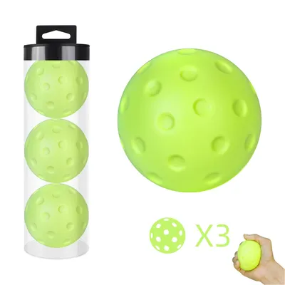 Leise Schaumstoff-Pickleballs für drinnen- oder draußenübungen. Pickleball-Bälle mit exaktem echtem Image