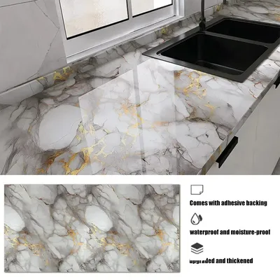 40CM DIY Leicht Zu Reinigen Wand Aufkleber Selbst-klebe Schrank Dekoration Wasserdicht Öl Beweis Image