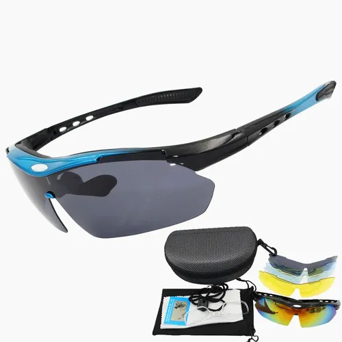 Beruf Sportbrille Polarisierte Herren Sonnenbrille Rennrad Brille Mountainbike Brille Brille Brillen 5-Linsen-Brille