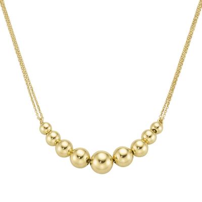 Smart Jewel - Collier Mittelteil mit Kugeln, Silber 925 Ketten 1 ct Gold