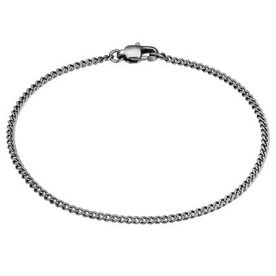True Rebels Armband aus Edelstahl in Gunmetal 21 cm Herren Image