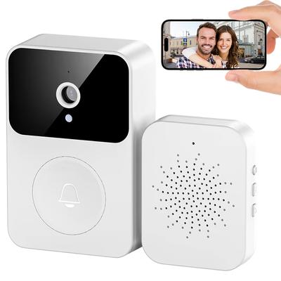 TEMU Hd Smart Doorbell Camera With - Wifi-, Voice-changing Security System, Audio, Rechargeable Battery