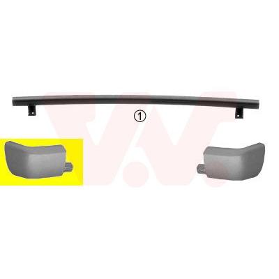 VAN WEZEL Stoßfänger hinten links für CITROËN/PEUGEOT CITROËN 95592805YB 95592805YE 0912543