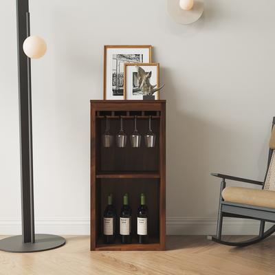 Modular Wine Bar Cabinet with Storage Shelves with Hutch for Dining Room聽