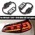 Indicatore di direzione dinamico nero fanale posteriore a LED modulo aggiuntivo cablaggio per cavo per VW Golf 7 fanale posteriore sinistro e destro 2 pezzi